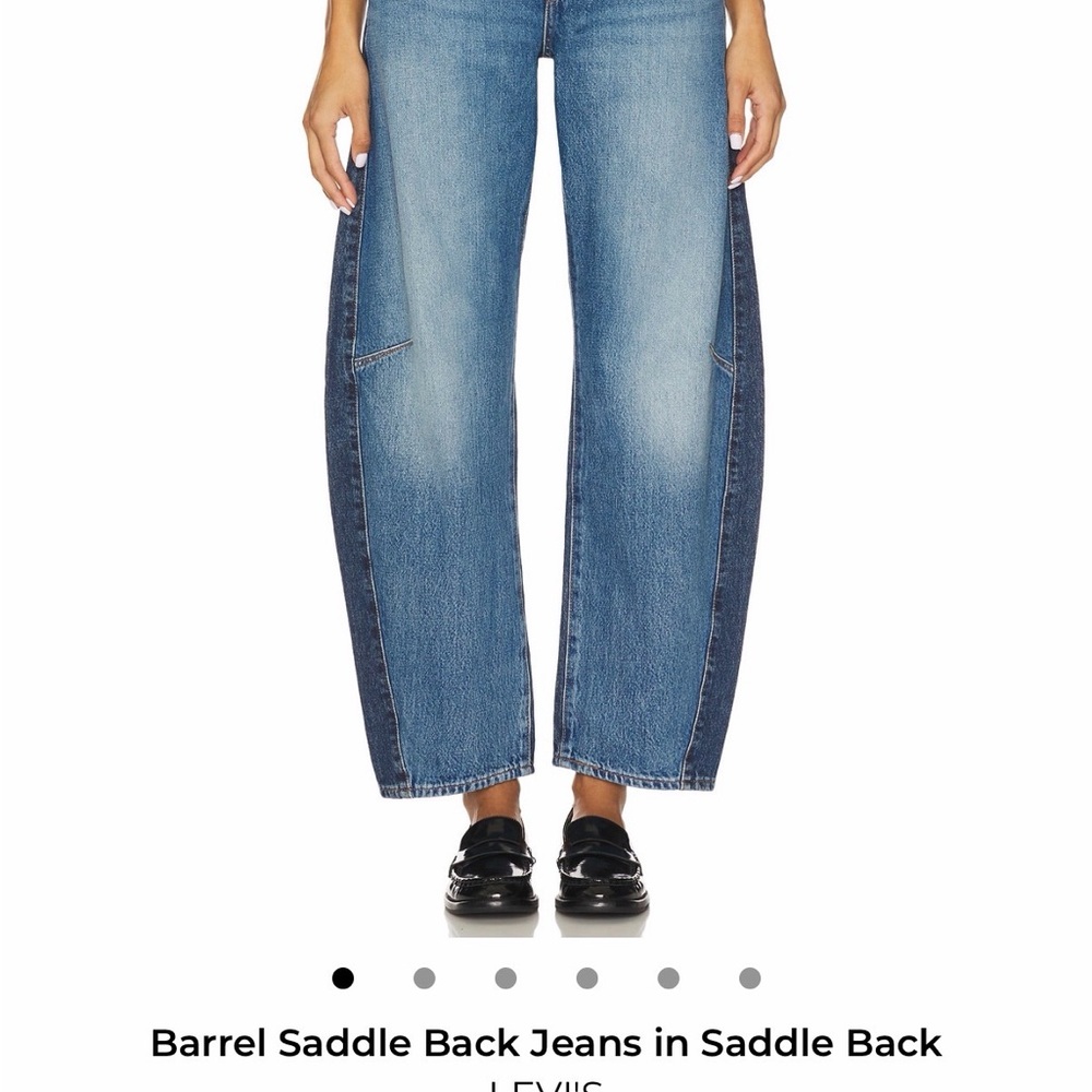 Levi's barrel saddle back baggy dad Jeans